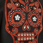 Westernliebe Showbluse "Mexican Skull" (Einzelstück, Größe M)