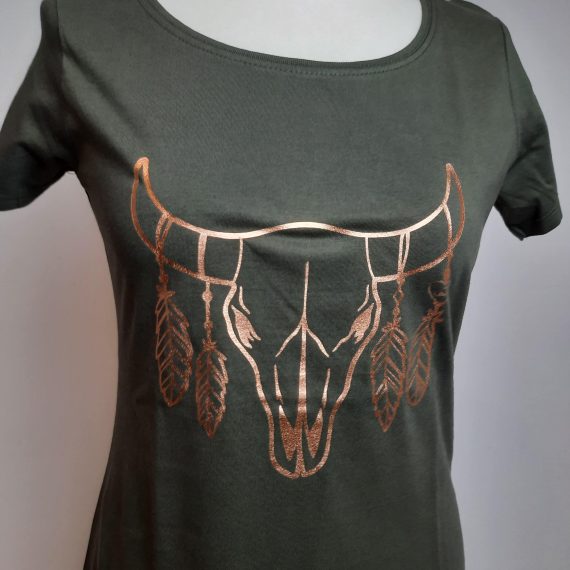 Westernliebe T-Shirt Damen "Cow Skull"
