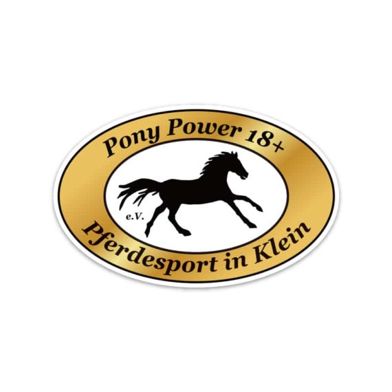 Aufkleber Logo – Ponypower 18+