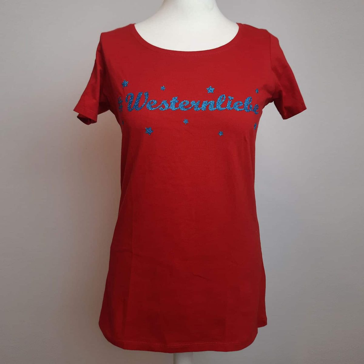 Westernliebe T-Shirt Damen "Red and Stars"